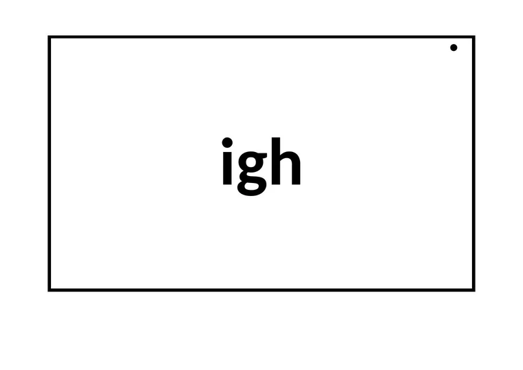 Long Vowel Teams phonics flashcard front
